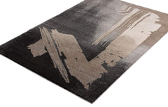 6' X 9' Gray Abstract Power Loom Area Rug