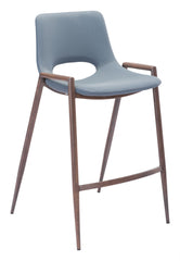 Set of Two Gray Retro Modern Funk Counter Chairs