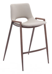 Set of Two Ivory Retro Modern Funk Counter Chairs