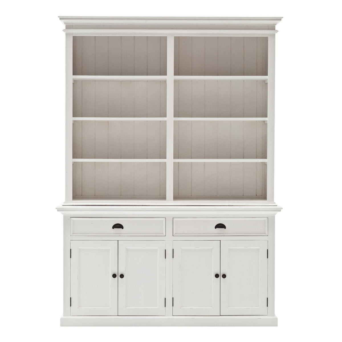 Classic White Hutch Bookcase Unit