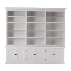 Classic White Triple-Bay Hutch Unit