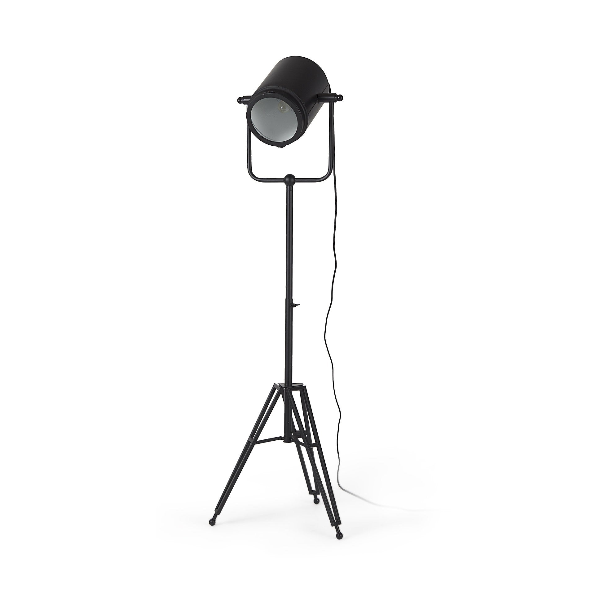 61" Black Movie Set Floor Lamp