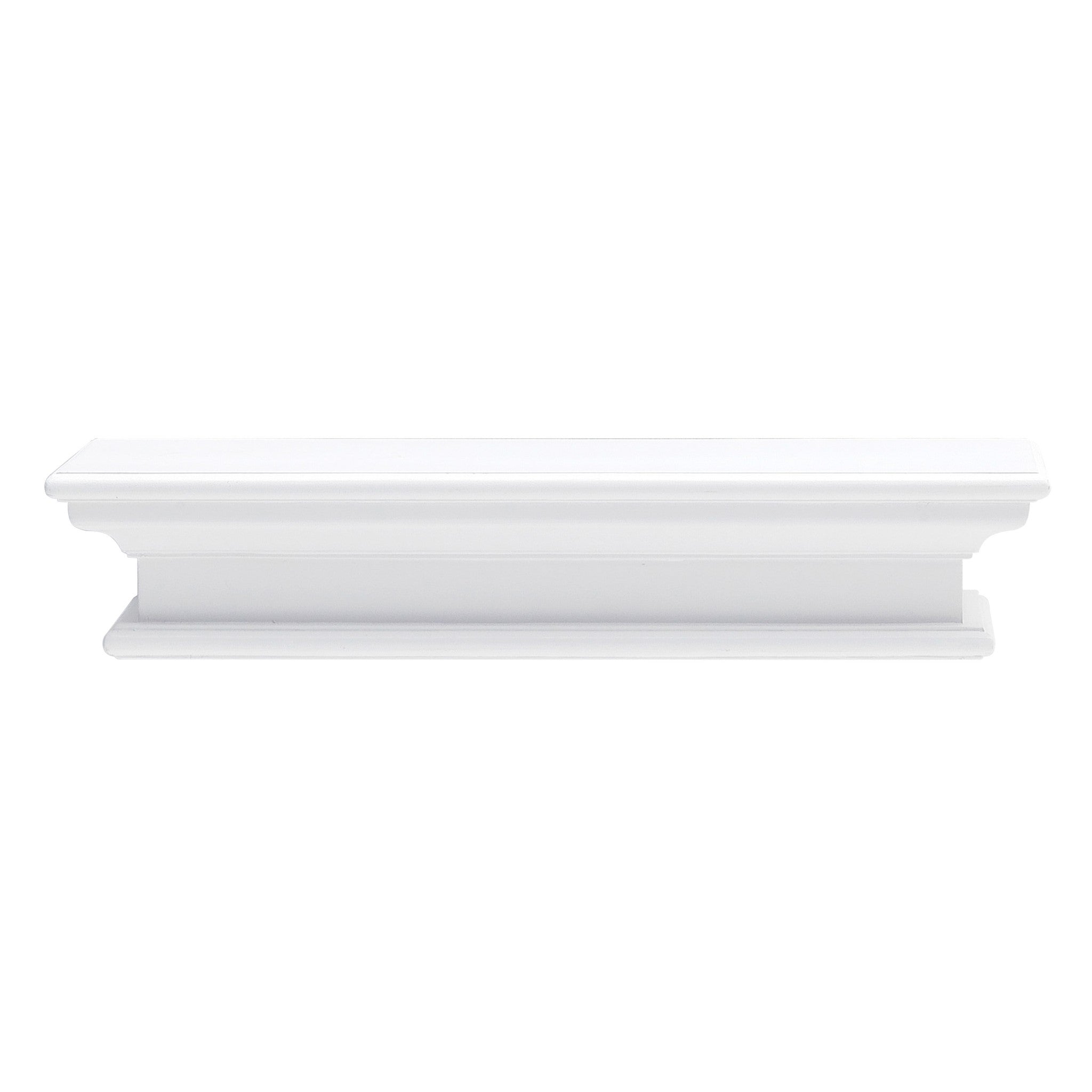 23" Classic White Floating Wall Shelf