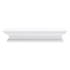 23" Classic White Floating Wall Shelf