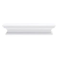 23" Classic White Floating Wall Shelf