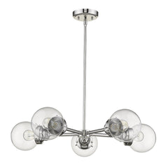 Portsmith 5-Light Polished Nickel Chandelier