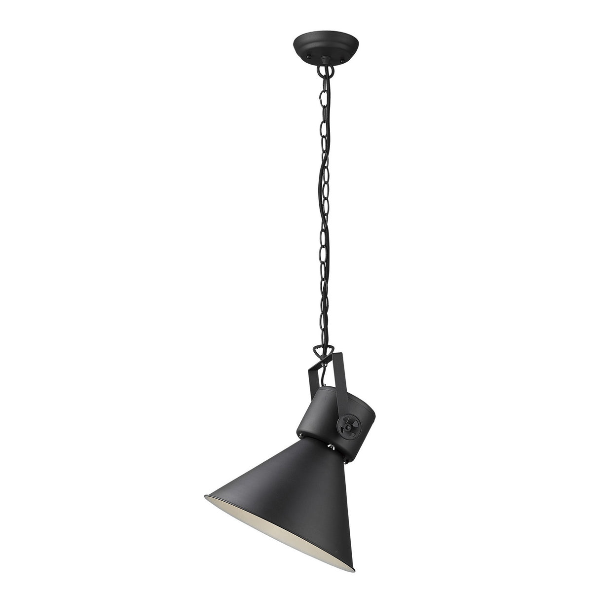 Crew 1-Light Matte Black Pendant