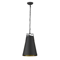 Faza 1-Light Matte Black Pendant