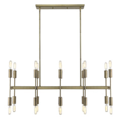 Perret 20-Light Aged Brass Island Pendant