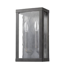 Charleston 2-Light Oil-Rubbed Bronze Shadowbox Wall Light (Small)