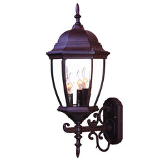 Dark Brown Ornamental Lantern Wall Light