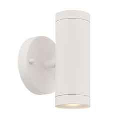 White LED Two Light Can Shape Wall Sconce