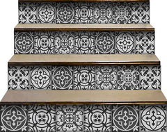 6" X 6" Gray and White Multi Peel and Stick Removable Tiles