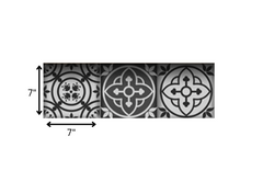 7" X 7" Gray and White Multi Peel and Stick Removable Tiles