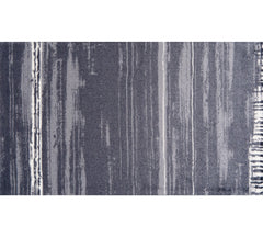 2' x 4' Shades of Gray Brushstokes Washable Floor Mat