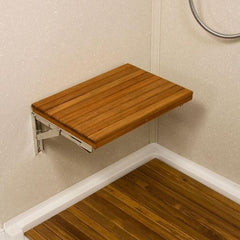 17" Premium Wall Mount Teak Shower Bench