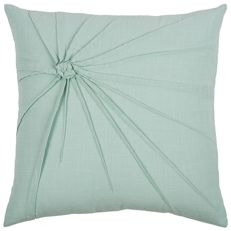 Aqua Twisted Knot Modern Down Throw Pillow