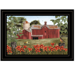 Summer Days 2 Black Framed Print Wall Art