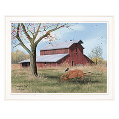 Summers End 3 White Framed Print Wall Art