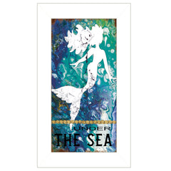 Under The Sea 1 White Framed Print Wall Art