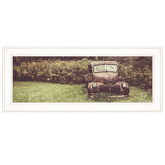 Rusty Clearing 1 White Framed Print Wall Art