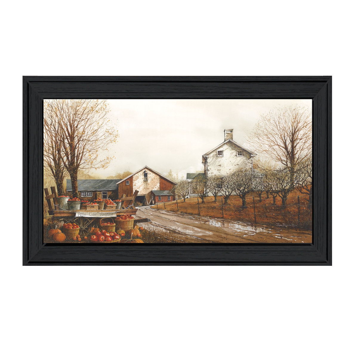 Autumns Bounty Black Framed Print Wall Art