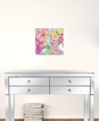 Set Of Two Floral Designs White Framed Print Wall Art