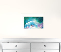 Set Of Two Mermaids 1 White Framed Print Wall Art