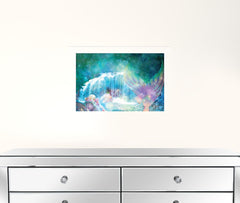 Set Of Two Mermaids 3 White Framed Print Wall Art