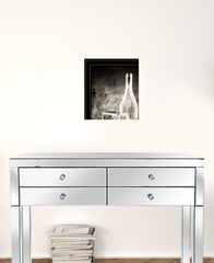 Set Of Two Moody Gray Glassware Still Life 3 Black Framed Print Kitchen Wall Art