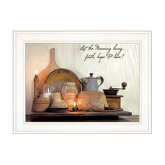 Faith Hope &amp; Love 1 White Framed Print Wall Art