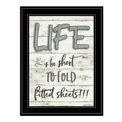 Life Is Too Short 2 Black Framed Print Wall Art