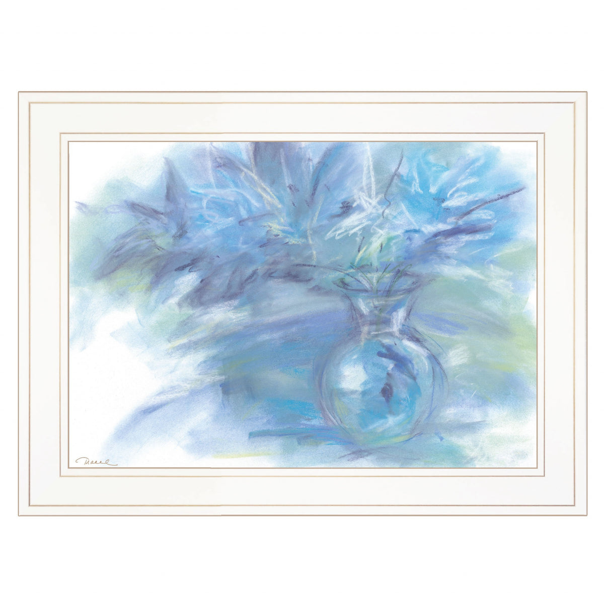 Morning Glory 2 White Framed Print Wall Art