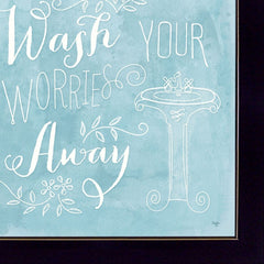 Set Of Three Wash 5 Black Framed Print Wall Art