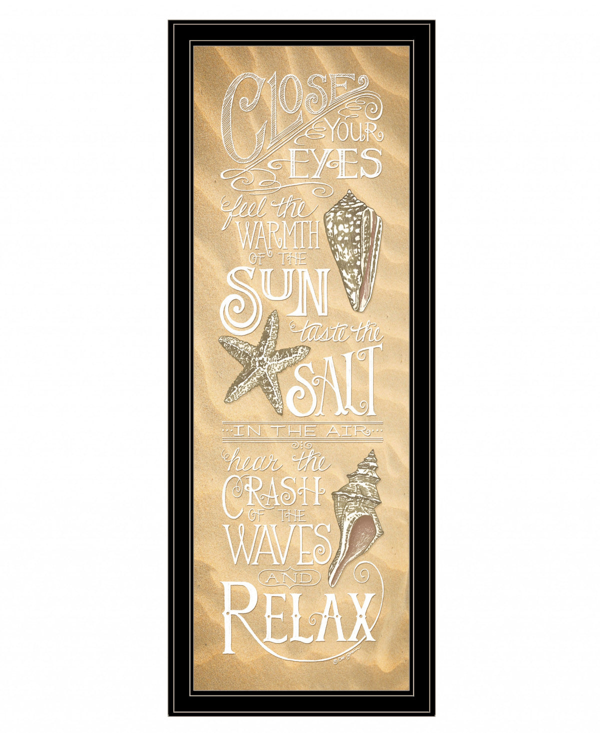 Close Your Eyes 3 Black Framed Print Wall Art