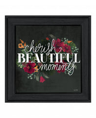 Cherish The Moments 3 Black Framed Print Wall Art