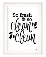 So Clean Clean 1 White Framed Print Wall Art