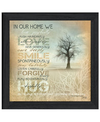 In Our Home 4 Black Framed Print Wall Art