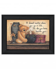The Simple Truth 1 Black Framed Print Wall Art