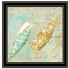 Set Of Four Ocean 1 Black Framed Print Wall Art