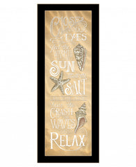 Close Your Eyes 1 Black Framed Print Wall Art