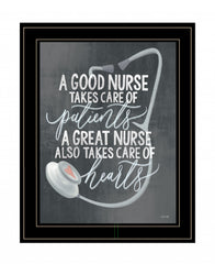 A Nurses Heart 2 Black Framed Print Wall Art