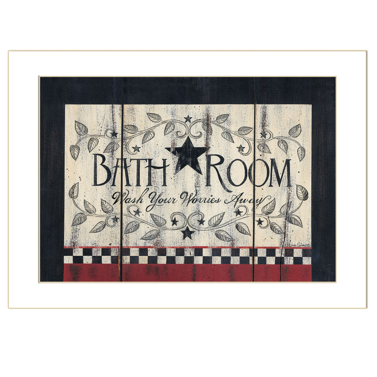 Bathroom 1 White Framed Print Wall Art