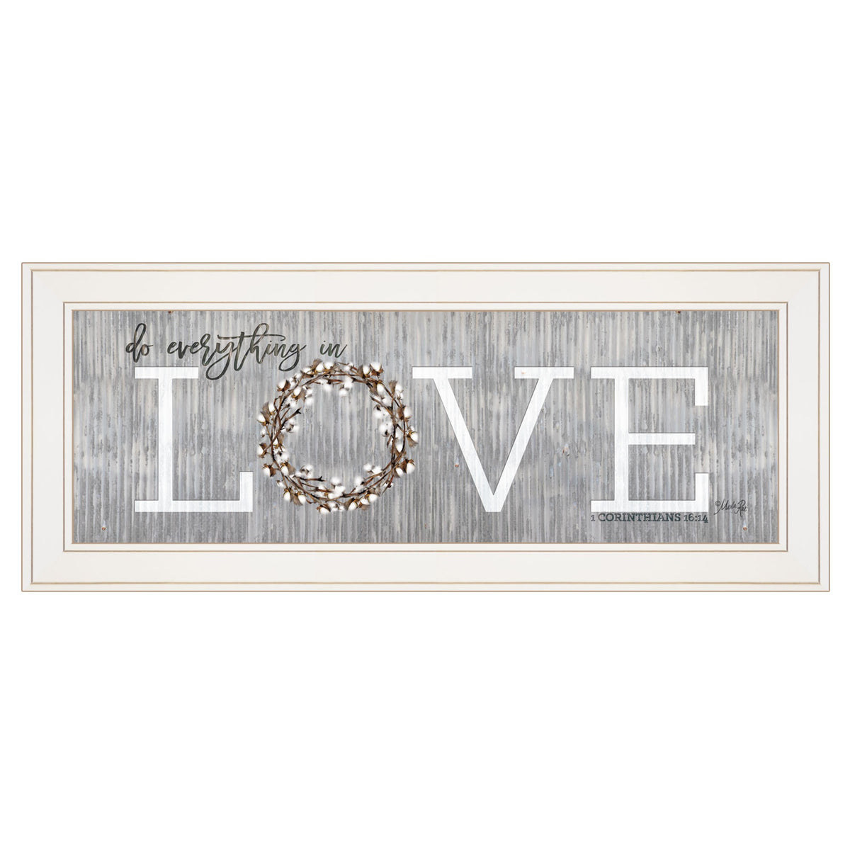 Love Do Everything In Love 2 White Framed Print Wall Art