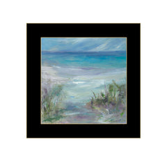 Blue Horizons 1 Black Framed Print Wall Art