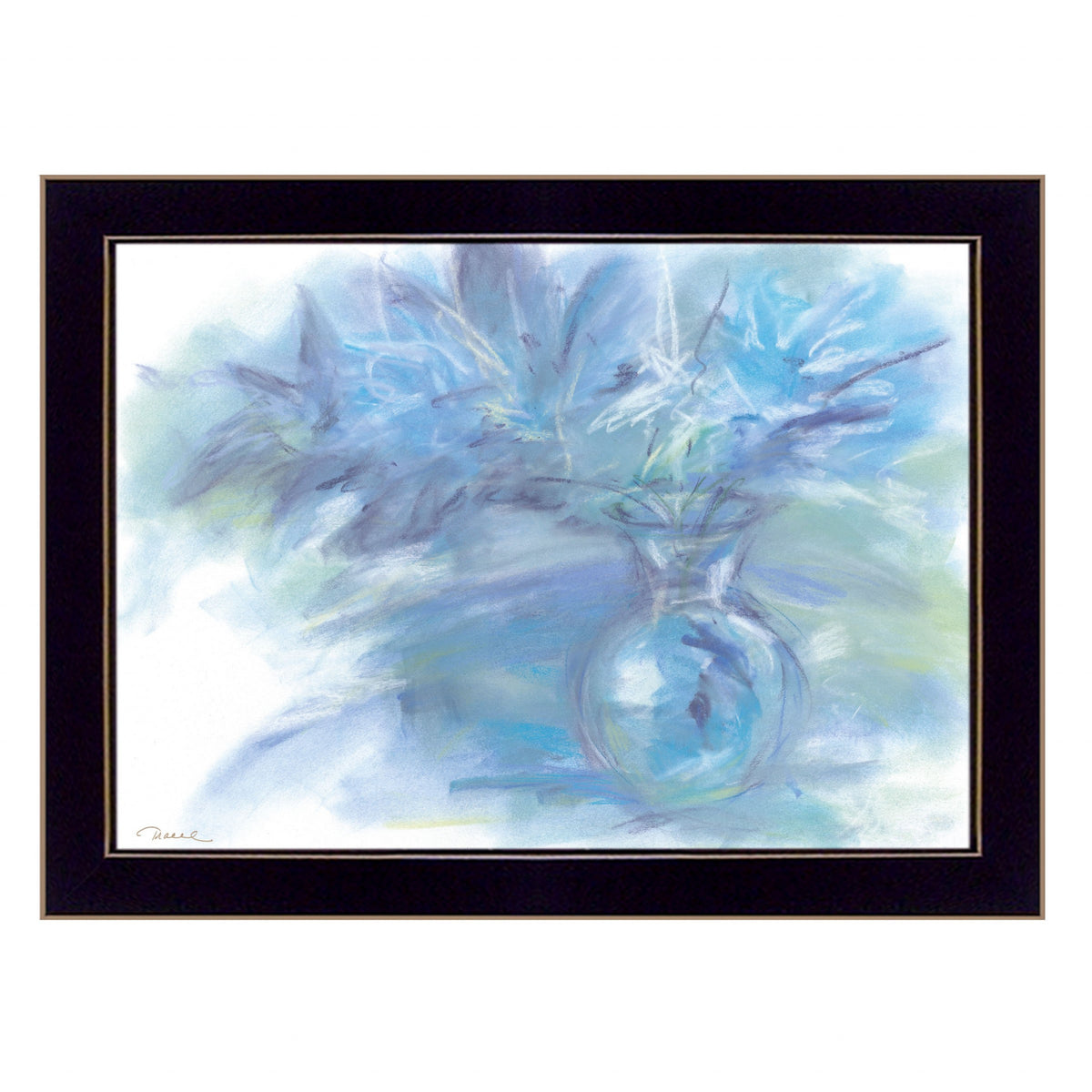 Morning Glory 1 Black Framed Print Wall Art