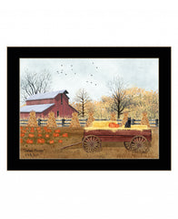 Autumn Blessings 3 Black Framed Print Wall Art