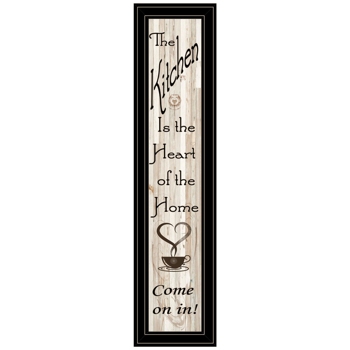 Kitchen Is The Heart Of The Home 18 Black Framed Print Wall Art