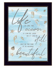 Life Is Like 1 Black Framed Print Wall Art