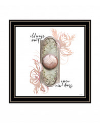 Old Ways In Blush 1 Black Framed Print Wall Art